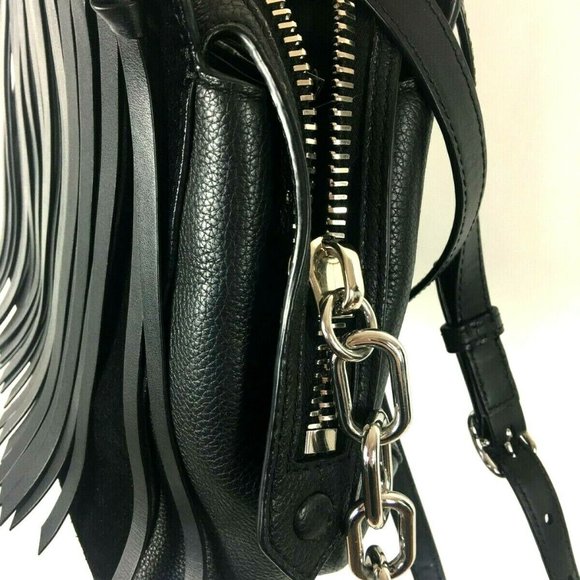 ALEXANDER WANG “Attica Fringe" Black Leather Bag - Picture 9 of 12